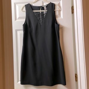 H&M New Black front lace dress. Size 12 above the knee length